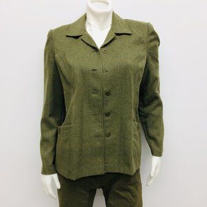 RTG Sport Collections Olive Blazer - Missing Button
